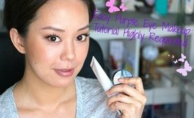 Easy Purple Eye Makeup Tutorial (Highly Requested)