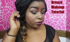 Burgundy Bronze Makeup Tutorial