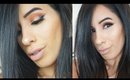 Orange copper glitter eyes | Makeup tutorial | Full face