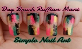 Simple Dry Brush Ruffian Nail Art | For Beginners | Stephyclaws
