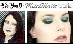 Kat Von D MetalMatte Teal Tutorial for Hooded Eyes @phyrra