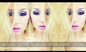 Dramatic Glittery Prom Drugstore Makeup Tutorial