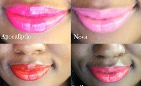 Rimmel Show Off Lip Lacquer Review  with Swatches (Woman of Color Friendly)