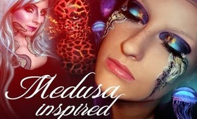 Medusa make-up Water element Inspired Collab with HayzStrawberry & Pinkstylist Jellyfish look