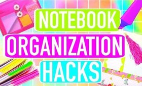 BEST 5 NOTEBOOK ORGANIZATION HACKS!! | Paris & Roxy