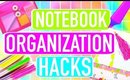 BEST 5 NOTEBOOK ORGANIZATION HACKS!! | Paris & Roxy