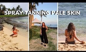 WHAT TO EXPECT WITH AN ORGANIC SPRAY TAN ✨ MY FIRST SPRAY TAN, PALE SKIN SPRAY TAN PREP & CARE TIPS