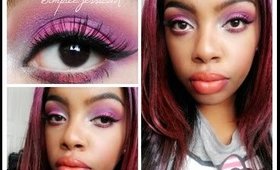 Makeup Look: Pink, Purple and Orange ft. ud electric palette