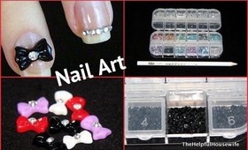 Nail Rhinestones and Bows Review from BornPrettyStore