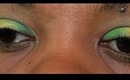 Spring Inspired eyes with green and yellow