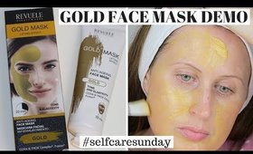 HOME BARGAINS GOLD FACE MASK DEMO #selfcaresunday