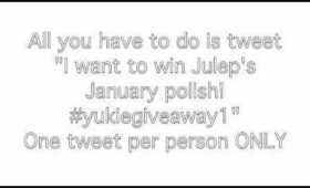 Julep January Polish Twitter Giveaway!