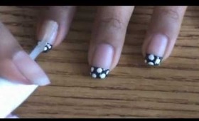 Polka-Dot Tipped Nails