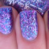 purple sparkle nails