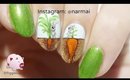 Carrots under the surface nail art tutorial