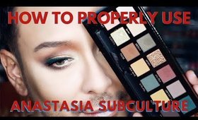 How to Use Anastasia Subculture Eyeshadow Palette CORRECTLY & First Impressions | mathias4makeup