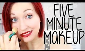 BEAUTY CHALLENGE! 5 Minute Back-to-School Makeup