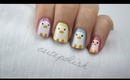 Nail Art: Pastel Penguins!