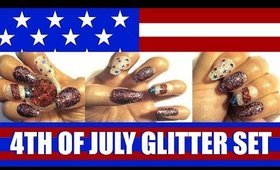 4TH OF JULY GLITTER SET