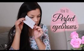 Hvordan få perfekte øyenbryn // How to get perfect eyebrows // www.stina.blogg.no