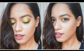 Gold Eyeshadow & Winged Liner Makeup Tutorial | Debasree Banerjee