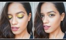 Gold Eyeshadow & Winged Liner Makeup Tutorial | Debasree Banerjee