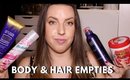 BODY CARE & HAIR CARE EMPTIES 2019 🗑️ AKA PRODUCTS I'VE USED UP