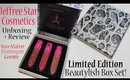 Jeffree Star Limited Editon Box Set Unboxing + Lip Swatches!