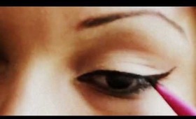 cut crease & winged liner.
