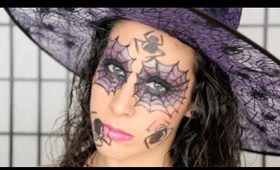 Sexy Spider Witch Makeup Tutorial