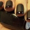 black matte nails!!