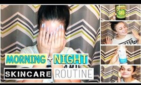 My Morning & Night Skincare Routine for Acne + Scars!