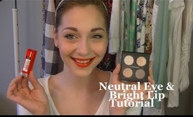 Neutral Eye & Bright Lip Spring Tutorial | ft. MAC Quad