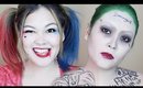 Suicide Squad Harley Quinn & Joker Makeup & Hair Tutorial