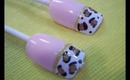 Nail Tutorial : Leopard Print Tips on French Nails