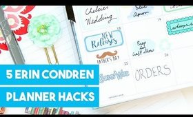 5 Erin Condren Planner Hacks