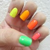 China Glaze Flip Flop Fantasy, Sun Worshipper, In The Lime Light, Orly Glowstick, Melt Your Popsicle, and OPI The Man With The G