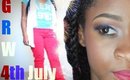 GRWM  Fourth of July  Inspired Look Collab/ CocoaN