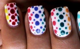 Dotting Nail Art Designs For Beginners Cute Easy Polka Dots Dotting Tool Dotted Nails technique