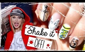 Taylor Swift - Shake it Off! Inspired Nail Art