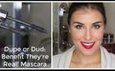 Dupe or Dud: Benefit They're Real! Lengthening Mascara vs $4 DUPE | Bailey B.