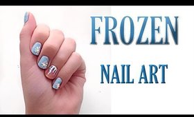 VLOGMAS Day 3 | Frozen Inspired Nail Art