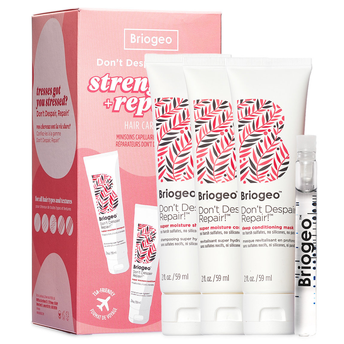 Briogeo Don't Despair, Repair! Repair + Strengthen Travel Kit alternative view 1 - product swatch.
