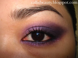 Inspired by Pixiwoo's Purple Smokey Eye look.