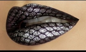 Snake skin Lip Art Tutorial