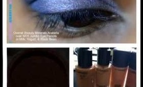 Mix pigments with liquid makeup for new, exciting colors.
