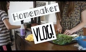 CLEAN AND COOK WITH ME VLOG! Day In The Life of a Homemaker!