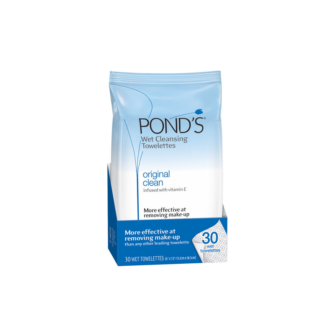 Pond S Moistureclean Makeup Remover Wipes Original Fresh 75 Ct