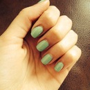 Sea foam green nails ☺️