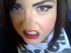 Fake lashes from ebay.  modern day scarey snow white